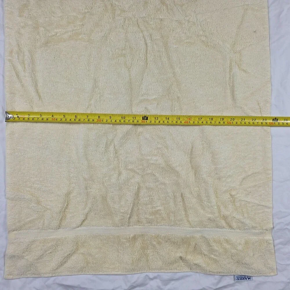 Vintage Martex New Splendor Cotton Bath Towel Beige Made In USA Soft Absorbent
